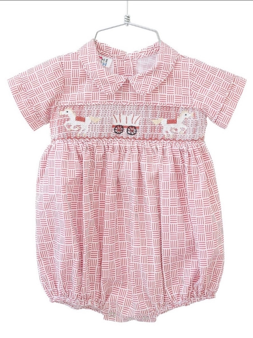 Ruth and Ralph OU Sooners Game Day Bubble Romper 12M Smocked Schooner worn once